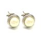 Pearl Romance – gyöngyös ezüst fülbevaló (10 mm)