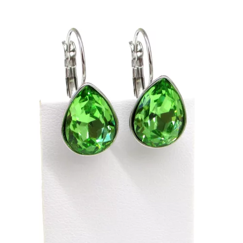 CSEPP fülbevaló - 14 mm (peridot)