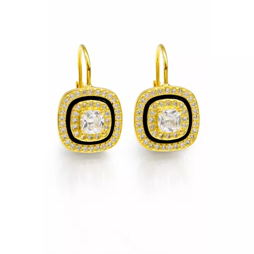 SOGNO DORATO ezüst fülbevaló - 18 mm (arany)