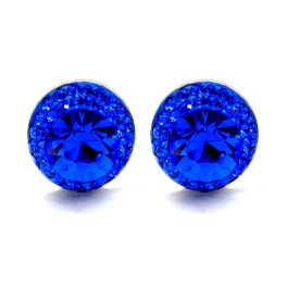 APHRODITÉ bedugós fülbevaló - 14 mm (sapphire)