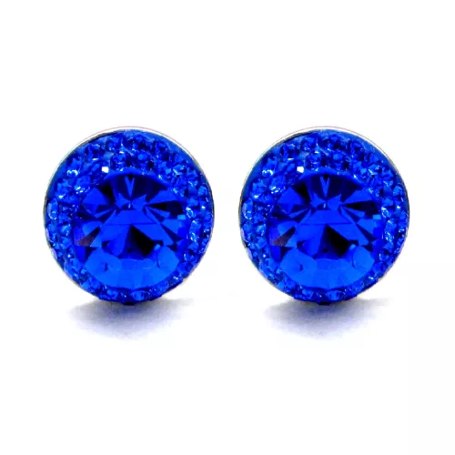 APHRODITÉ bedugós fülbevaló - 14 mm (sapphire)