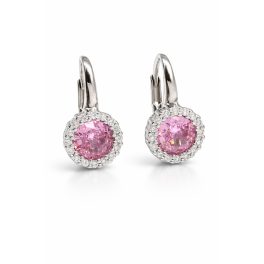 NAPSUGÁR ezüst fülbevaló - 16 mm (rózsaszín)