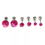 TRIUM SHINE fülbevaló szett – rose (bepattintós) 8 mm, 5 mm, 4 mm