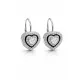 ARGENTO CUORE ezüst fülbevaló - 17 mm (ezüst)