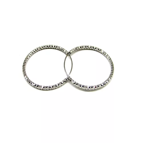 KARIKA ezüst fülbevaló - 30 mm (ezüst változat)