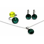 DIANA szett állítható gyűrűvel (emerald)
