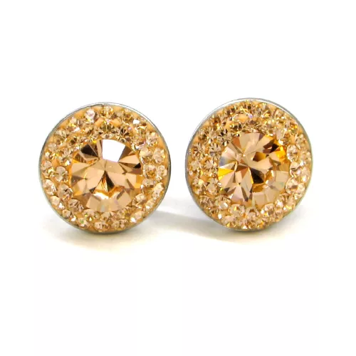 APHRODITÉ bedugós fülbevaló - 14 mm (light peach)