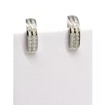 2 SOROS BABA ezüst fülbevaló - fehér (fél éves kortól 4 éves korig)