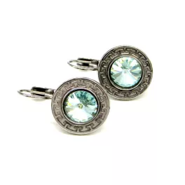 GÖRÖG kapcsos fülbevaló - 14 mm (ultra light turquoise)