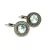 GÖRÖG kapcsos fülbevaló - 14 mm (ultra light turquoise)