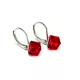 VARÁZSKOCKA kapcsos fülbevaló - piros (3 éves kortól)