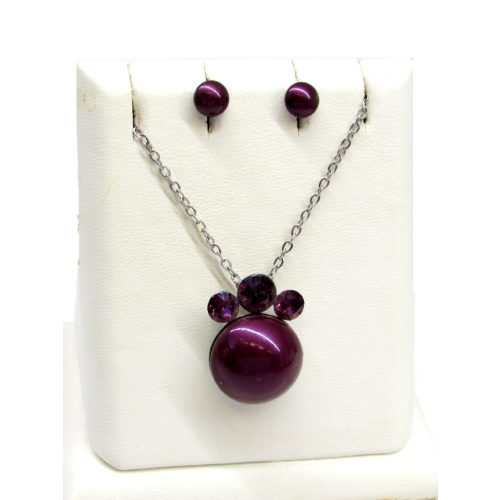 KORONÁS GYÖNGY szett (amethyst)