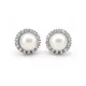 PEARL STELLA ezüst bedugós fülbevaló (8 mm)