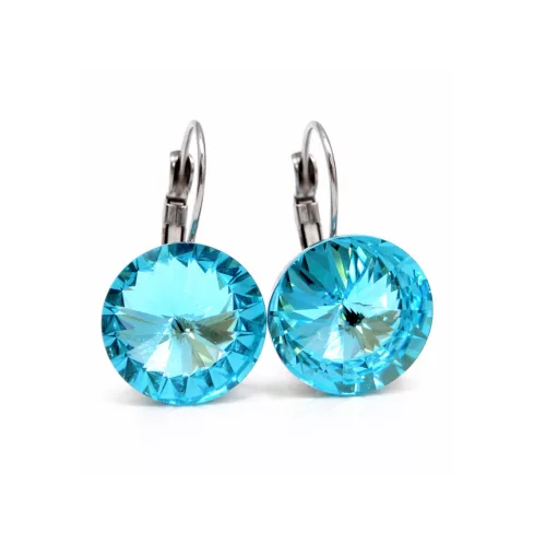 DIANA 14 mm-es fülbevaló (light turquoise)