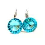 DIANA 14 mm-es fülbevaló (light turquoise)