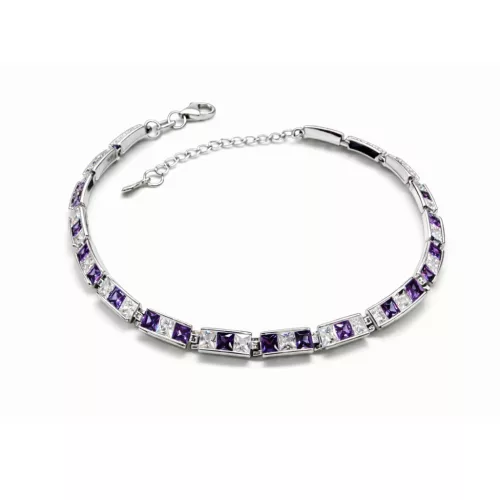 VIOLETT ezüst karkötő (17,5 - 20,5 cm-ig)