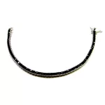 FÉNYÖSVÉNY ezüst karkötő fekete (18 cm)