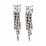 Gocce di Luce bedugós ezüst fülbevaló - 40 mm