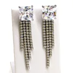 Gocce di Luce bedugós ezüst fülbevaló - 40 mm