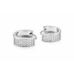 3 SOROS KEREK PALERMO ezüst fülbevaló - 14 mm 