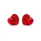 HÉRA GYÖNGYÖS SZÍV bedugós fülbevaló - 10 mm (light siam)