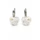 HÉRA GYÖNGYÖS SZÍV kapcsos fülbevaló - 10 mm (crystal fehér)