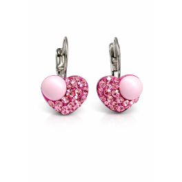   HÉRA GYÖNGYÖS SZÍV kapcsos fülbevaló - 10 mm (light rose)