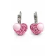 HÉRA GYÖNGYÖS SZÍV kapcsos fülbevaló - 10 mm (light rose)