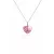 HÉRA GYÖNGYÖS SZÍV nyaklánc - 10 mm (light rose)