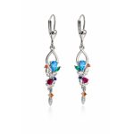 BELLAFLORA ezüst fülbevaló - 40 mm