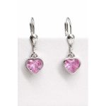 ROSA CUORE ezüst fülbevaló - 25 mm