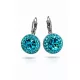 APHRODITÉ kapcsos fülbevaló -12 mm (blue zircon zöld)