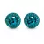 APHRODITE bedugós fülbevaló - 12 mm (blue zircon zöld)