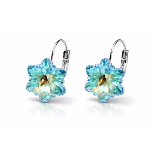 HÓPEHELY kapcsos fülbevaló - 12 mm (lake blue)