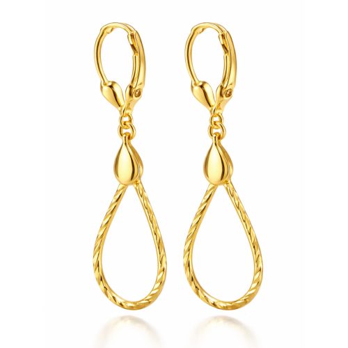 ARANY CSEPP ezüst kapcsos fülbevaló - 43 mm