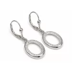 REGINA ezüst kapcsos fülbevaló - 32 mm