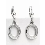 REGINA ezüst kapcsos fülbevaló - 32 mm