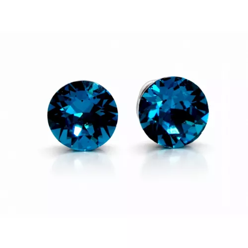 VIORA bedugós fülbevaló - 10 mm (blue zircon kék)