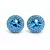 APHRODITE bedugós fülbevaló - 14 mm (aquamarine)