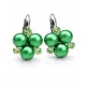 ÓRIÁS TRIPLA kapcsos fülbevaló - 16 mm (eden green)