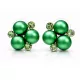 ÓRIÁS TRIPLA bedugós fülbevaló - 16 mm (eden green)