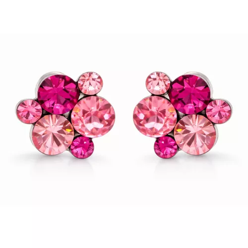 DÍSZES XENA bedugós fülbevaló - 12 mm (rose variáció)