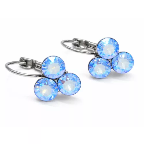 TRIPLA XENA kapcsos fülbevaló – 10 mm (light sapphire shimmer)