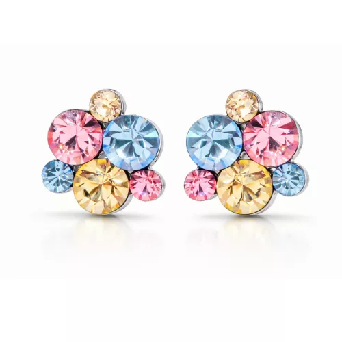 DÍSZES XENA bedugós fülbevaló - 12 mm (light varriáció )