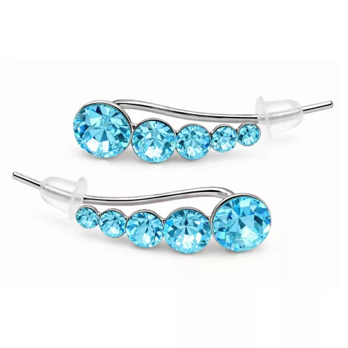 LINEA SHINE bedugós fülbevaló - 5 az 1-ben - (light turquoise)
