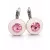 APHRODITÉ kapcsos fülbevaló - 14 mm (light rose-rose water opal)