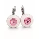 APHRODITÉ kapcsos fülbevaló - 14 mm (light rose-rose water opal)
