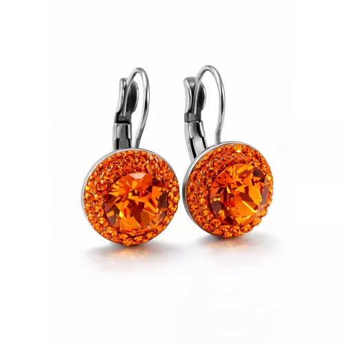 APHRODITÉ kapcsos fülbevaló -12 mm (tangerine narancs)