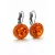 APHRODITÉ kapcsos fülbevaló -12 mm (tangerine narancs)