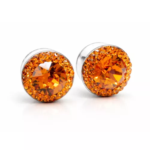 APHRODITE bedugós fülbevaló - 12 mm (tangerine narancs)